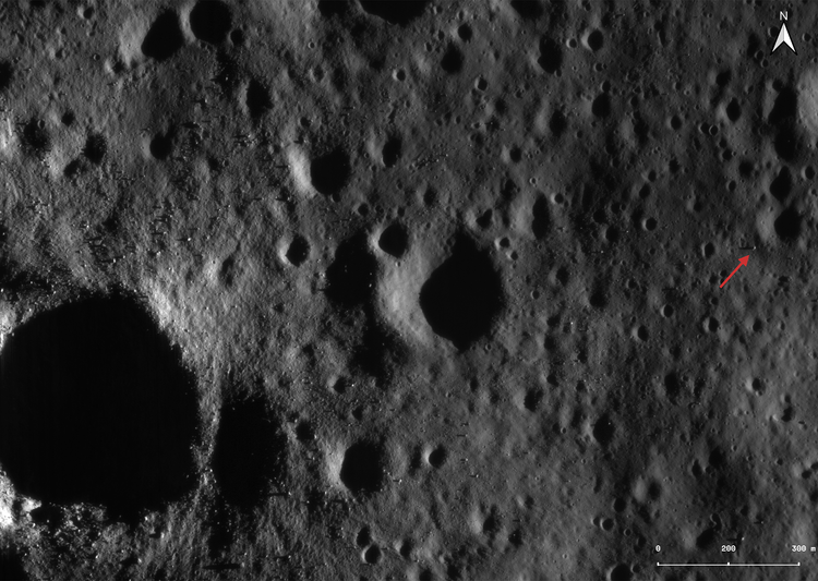 High resolution image of SLIM-JAXA captured by Chandrayaan-2 OHRC taken on 16th March, 2024